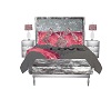 Couple poses bed