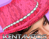!K!  Cowgirl hat pink