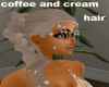 coffee and cream hair