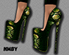 Green Snake Heels