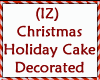 Holiday Cake Decorated