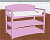 Pink Wood Changing Table