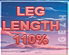 G| Leg Length 110%
