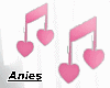 *A* Music Notes Pink