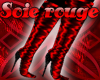 (LR)Soie rouge shoesFur
