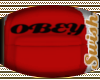 obey red backpack