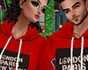 couples red hoody*M
