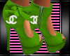green  heels