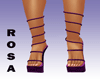 Purple strappy heels ROH