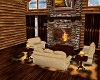 Winter log cabin 