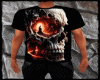 Side Eye Fire Skull Top