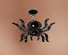 Spider Belly Ring Black