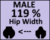 Hip Scaler 119% Male