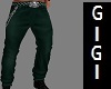 GM Belted  Pant Green