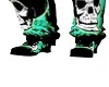 green skull boots