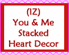 You & Me Stacked Heart