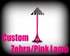 Custom Zebra/Pink Lamp
