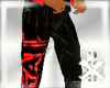 !KK RED TAPOUT PANTS