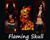 Flaming Skull F