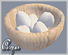 White Eggs in a Bowl