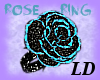 Black Diamond Rose Ring