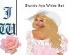 JW Blonde Aya White Hat