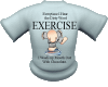 Exercise shirt sticker