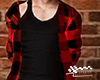 Red plaid layer.