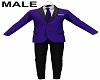 Full Suit +Tie Purple M