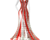 Silver & Red gown