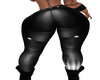 Pantalon cuir noir