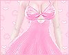 Satin Dress Pink L