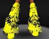 rave boots yellow skull
