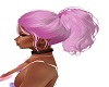 light pink ponytail