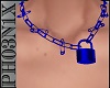 !PX BL LOCK NECKLACE