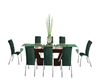 Green Leather Chaired