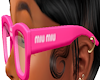 pink Miu glasses
