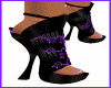 SM Black/ Purple Heels