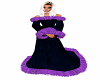 Black n Purple Gown