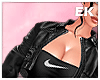 top Black+leather jacket