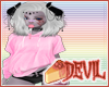 [Devil] pink Top