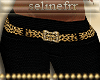 S| Black pants leopard