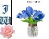 JW Blue Tulips Jar