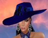 Elena Blue Elegant Hat