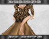 D* SiS Gown Gold/Black