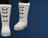 white cozy boots