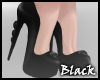 BLACK heart heels