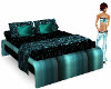 [AMY]Teal and Black Bed