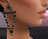 Black Evening Earrings