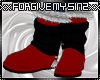 ^ CUTE RED FUR BOOTS